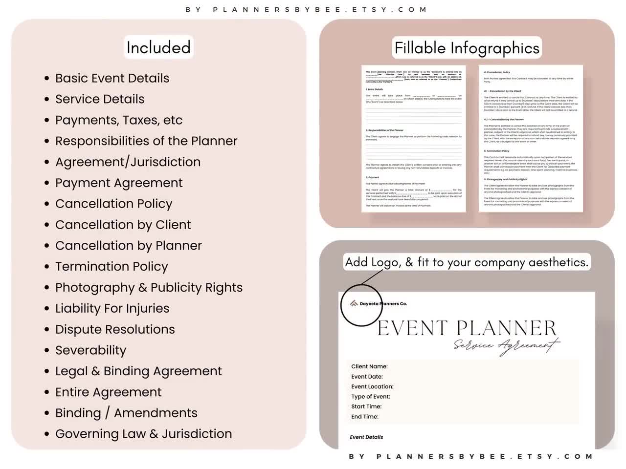 Free Downloadable Event Planning Contract Template