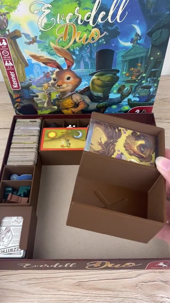 Everdell Duo Insert Organizer - Sleeves Compatible Inlay Insert - Board  Game Accessory everdell - unofficial