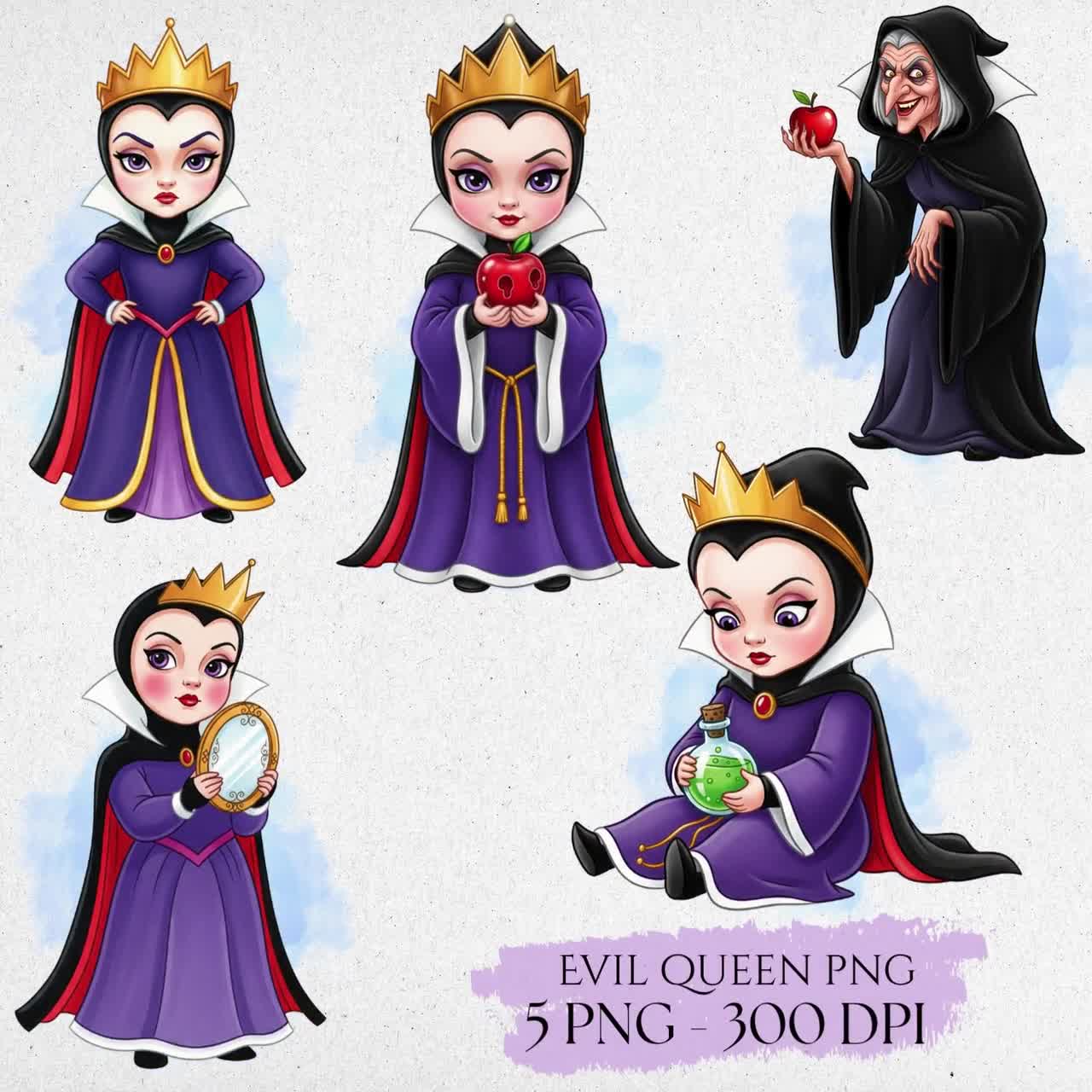 Cute Evil Queen Clipart, Evil Queen PNG, Princess Villain, Snow White Villan, Watercolor Villans Cliparts, Hand Drawn Villan Evil Queen PNG video poster