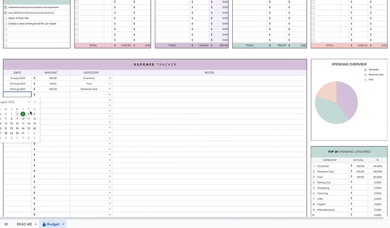 Excel Budget Template, Budget Spreadsheet Google Sheets, Monthly Budget  Spreadsheet, Budget Planner Template, Paycheck Budget Spreadsheet