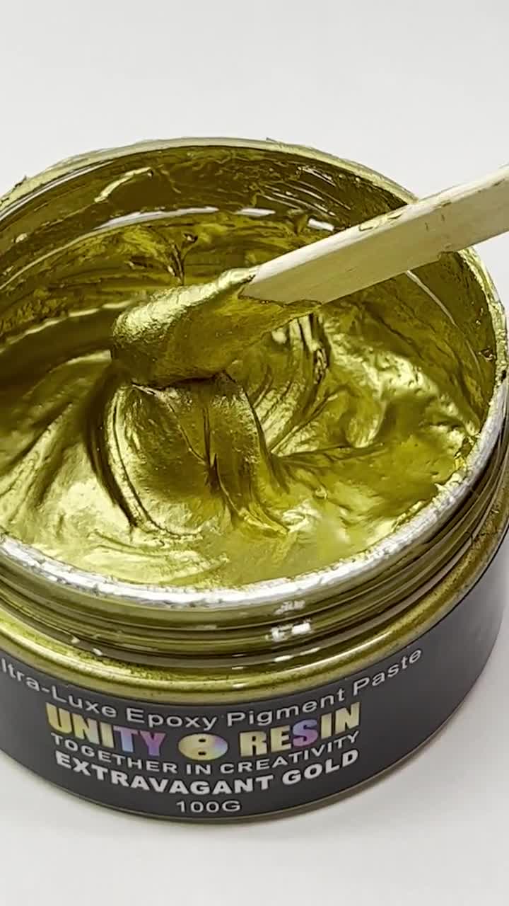 Ultra Luxe' Epoxy Pigment Paste-extravagant GOLD, Resin Art, Gold