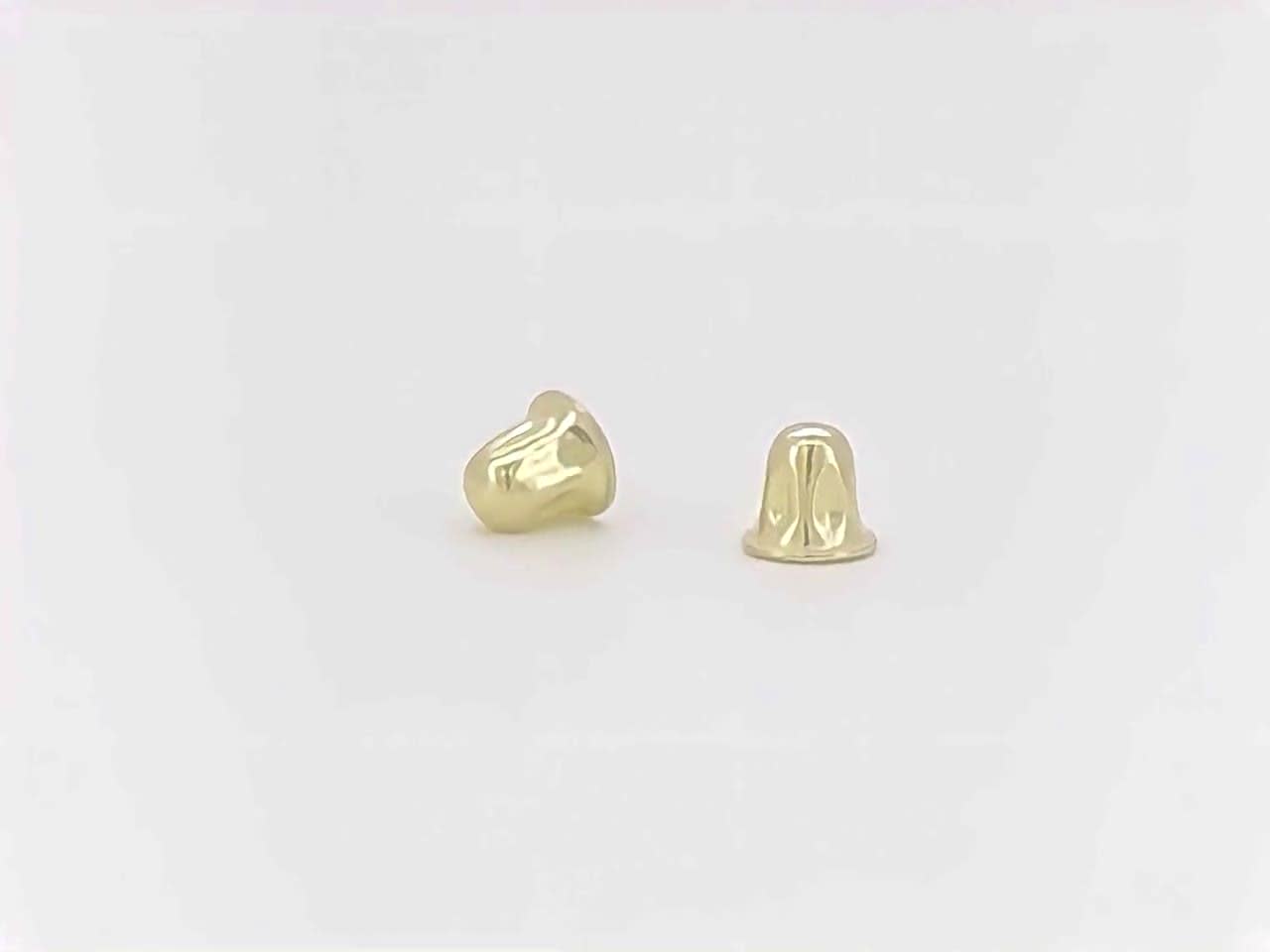 14K Solid Gold SCREWBACKS Pair of Earring Backs Backing Only 3x3.5mm Gold  Screw Backs 