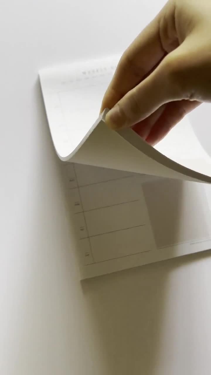 Bloc-notes pour agenda hebdomadaire : organiseur de liste de tâches non daté, 50 feuilles, 5,5 x 8,5 po. video poster