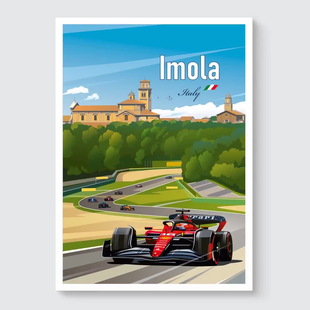 Monza F1 Poster / Ferrari F1 / Charles Leclerc / F1 Wall Art / Italian  Grand Prix / Formula-1 Print / Gift for F1 Fans