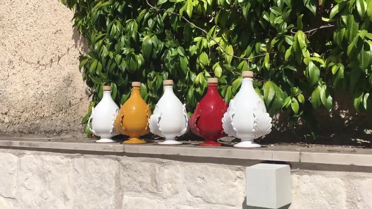 Oliere, Pumo Ceramica Puglia, Bottiglie Olio, Regali Utili -  Italia