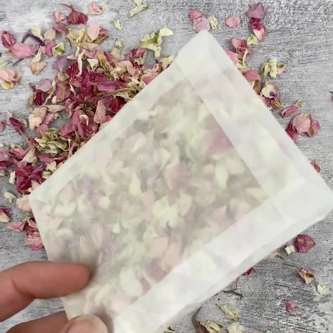 Biodegradable Real Dried Petal Confetti Sachet, Sprinkle With Love  (Individual)