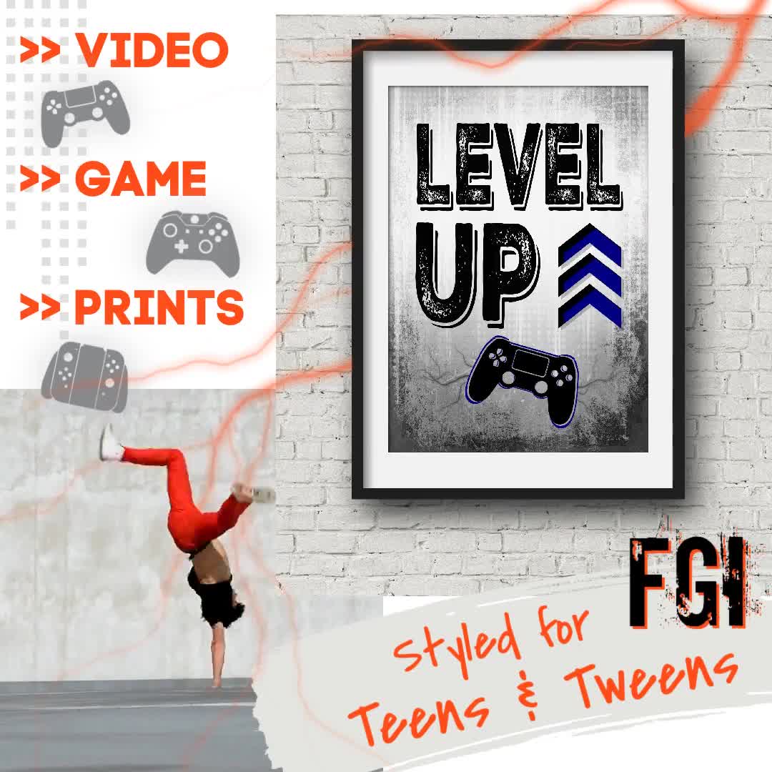 Video game life Poster for Sale by Redkiwii