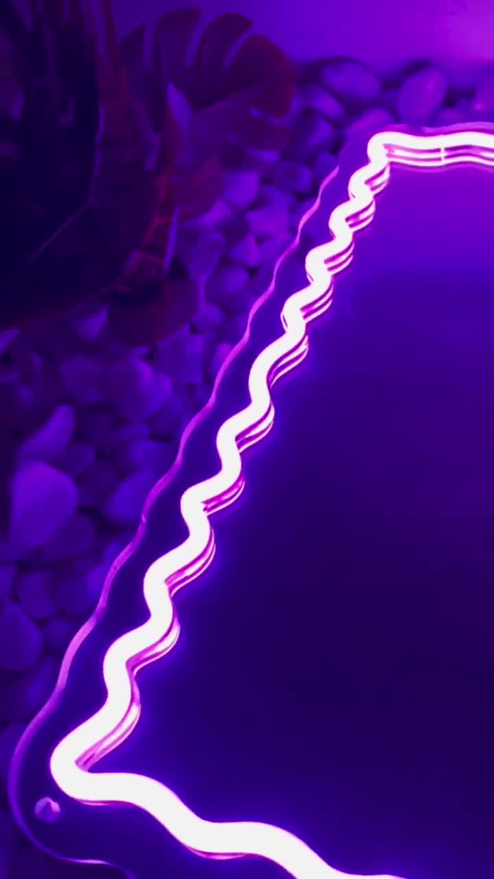 Magic Mirror RGB Neon Sign Mirror - Décoration De Mariage