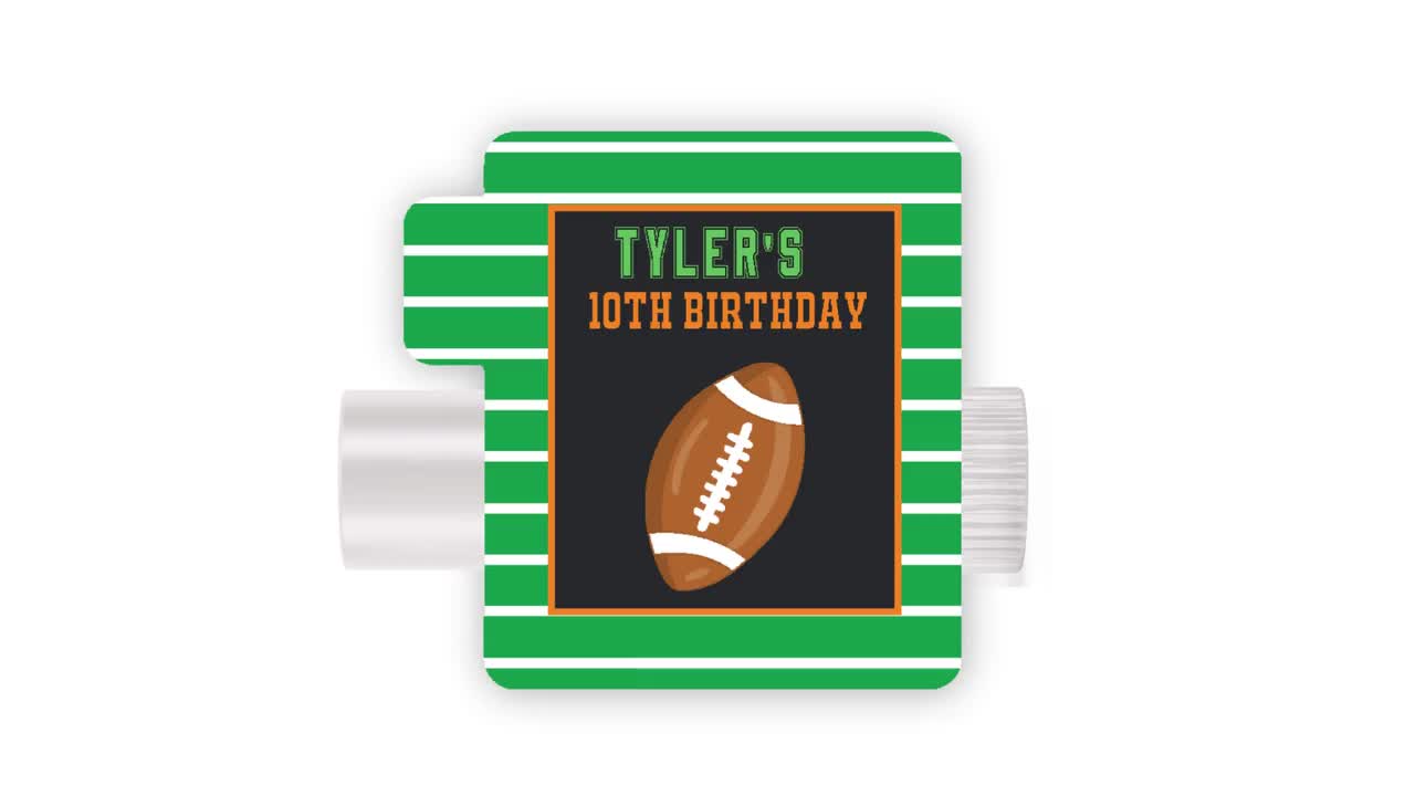 Football Birthday Party Favor Tags 