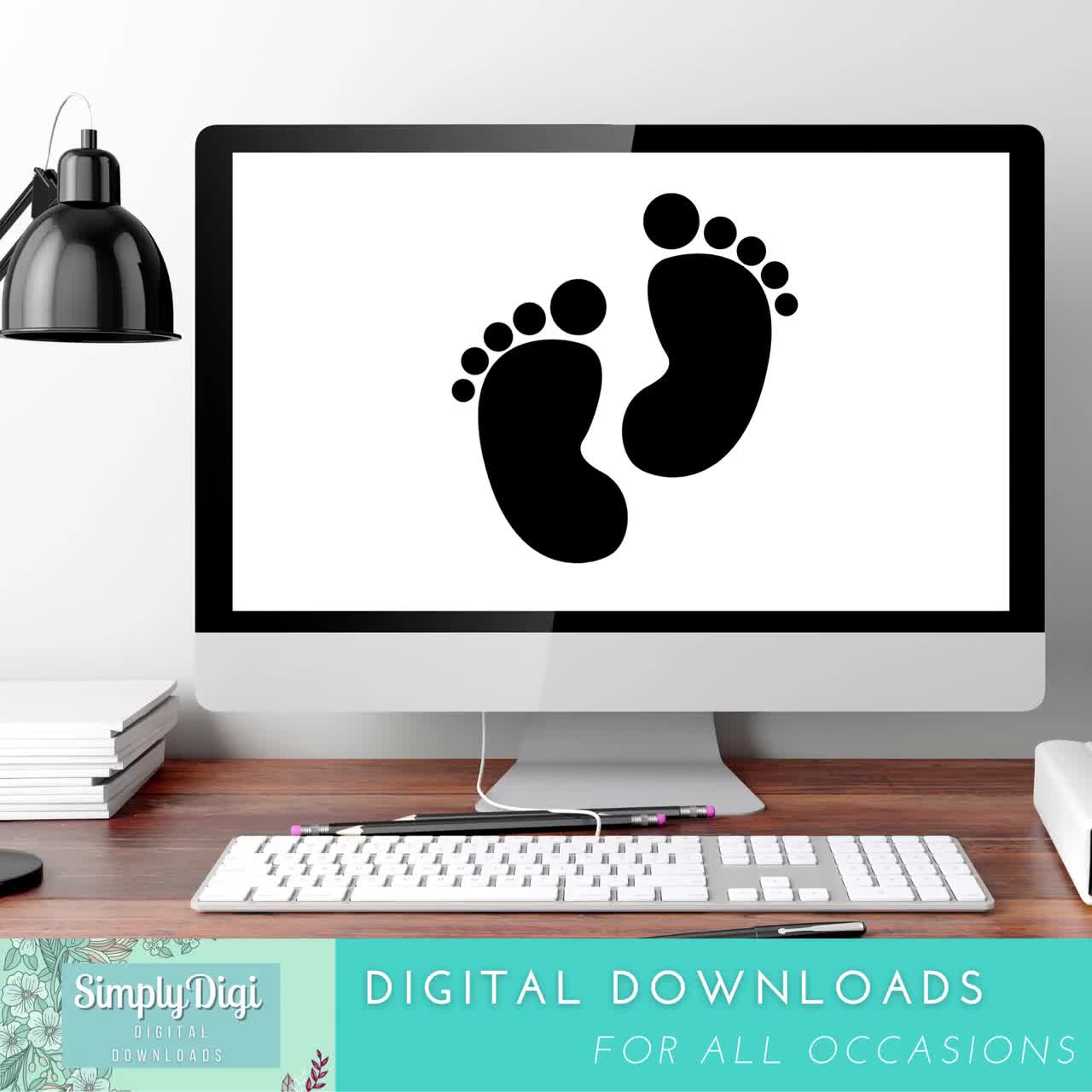 Baby Footprint SVG, Baby Feet SVG, Baby Foot SVG, Baby Foot Print