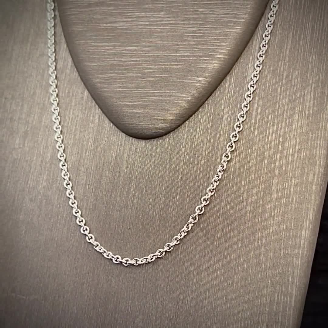 Cable Sterling Silver Chain 100% Made in Italy Jewelry