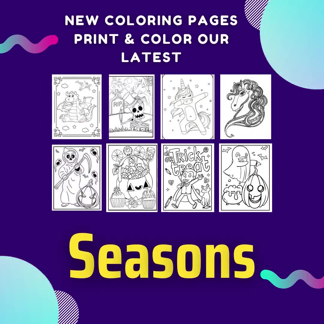 Seasons Color by Number for kids: Extra Coloring Pages Included for Endless  Fun! 50+ Colorful Pages for Kids Ages 6-10! The Ultimate Activity Book to