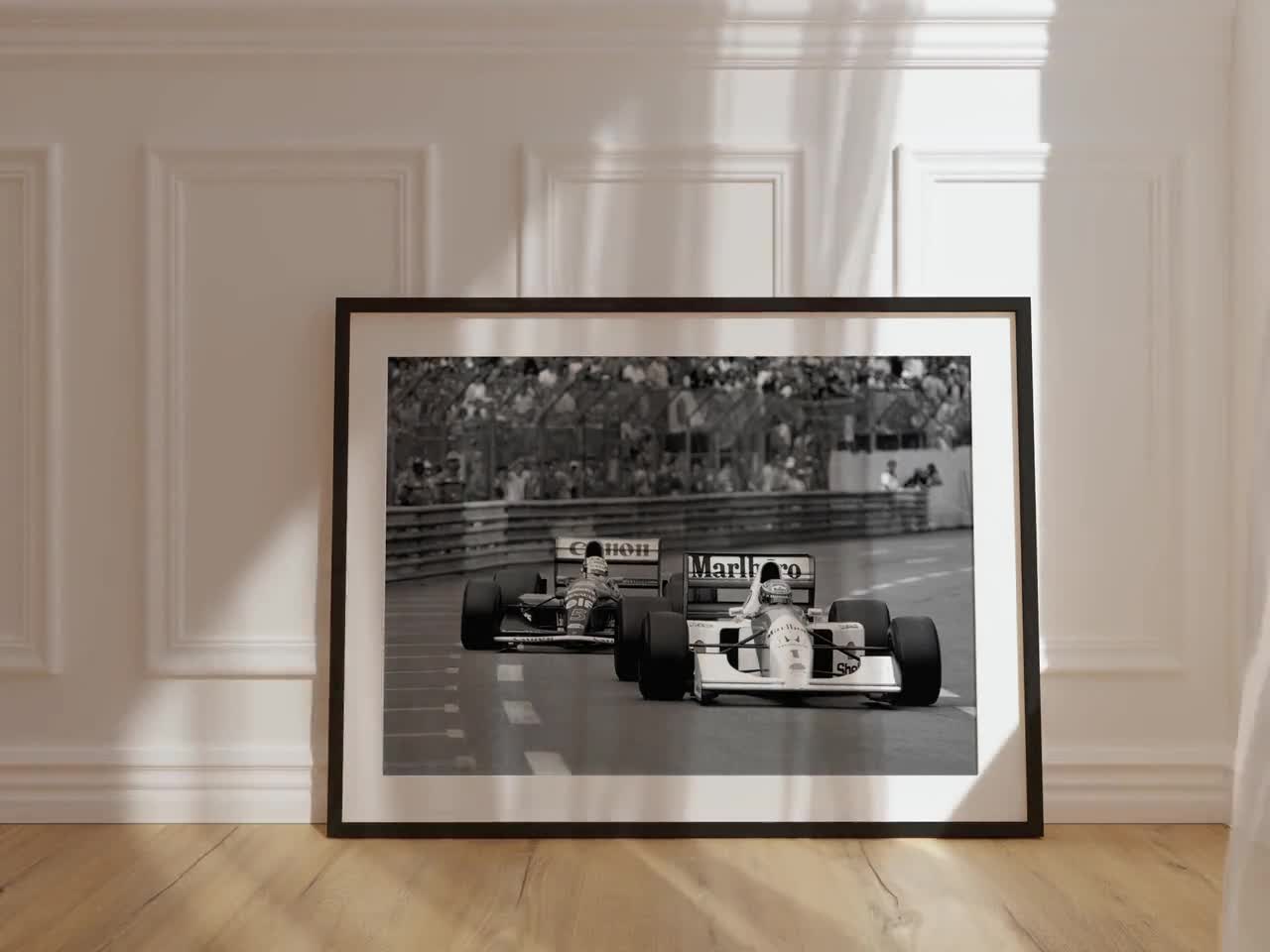 F1 50×70cm 大型ポスター　在庫ラスト F1ポスター、F1ウォールアート、ビンテージレース写真、セナとマンセル