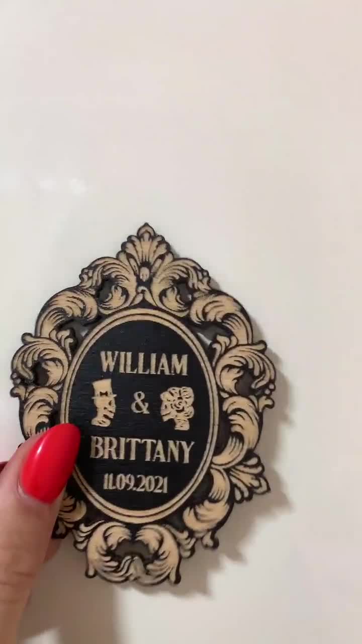 Imanes para guardar la fecha para bodas de Halloween, tarjetas góticas para guardar la fecha para bodas, invitación cortada con láser, invitación de Halloween video poster