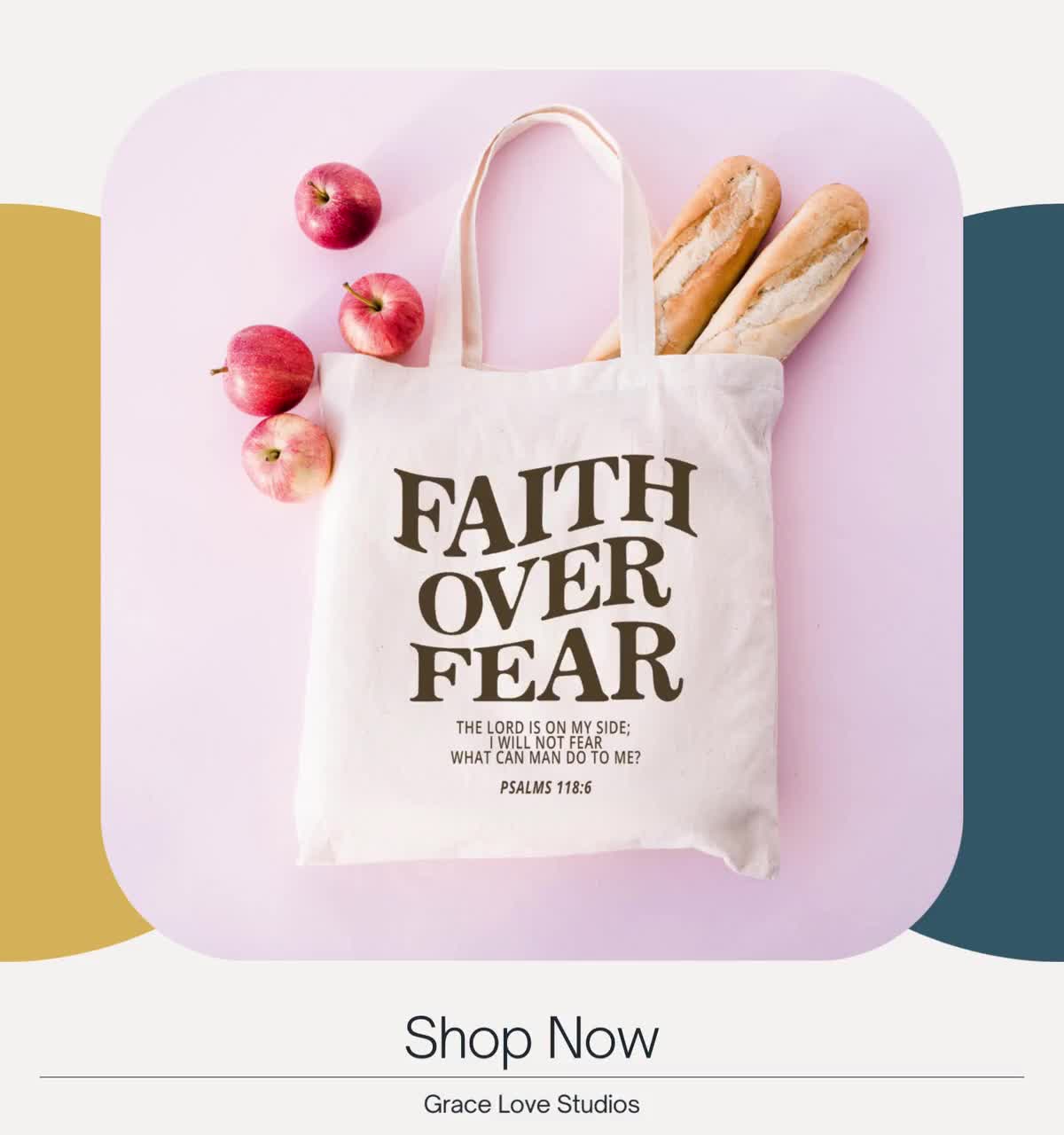 Have Faith Not Fear Tote Bag Have Faith Not Fear Tote Bag