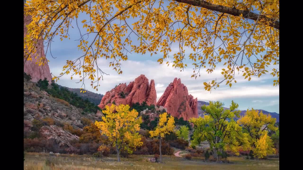 Photo of Garden of the Gods Park Colorado Springs Fall Picture Travel Gift  Idea colorado Wall Art Prints Colorado Autumn Photography 