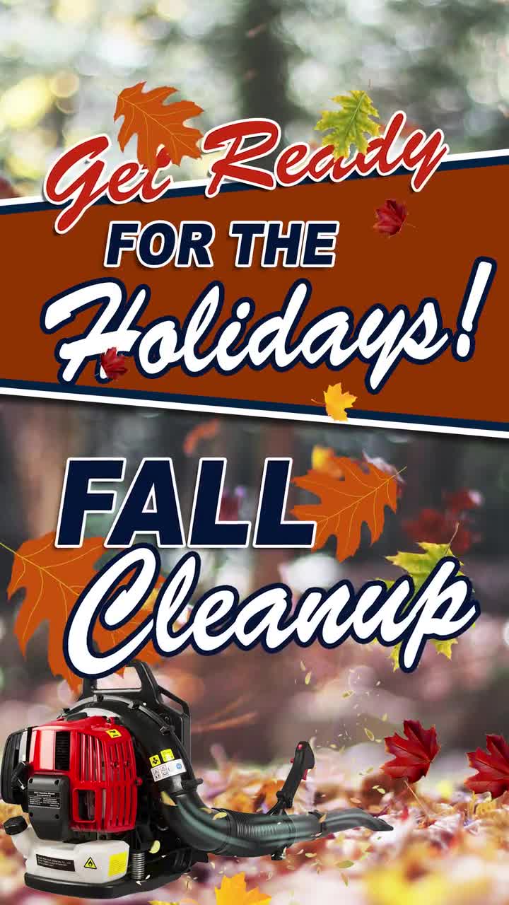 Fall Property Clean Up - Door Hanger Template Design