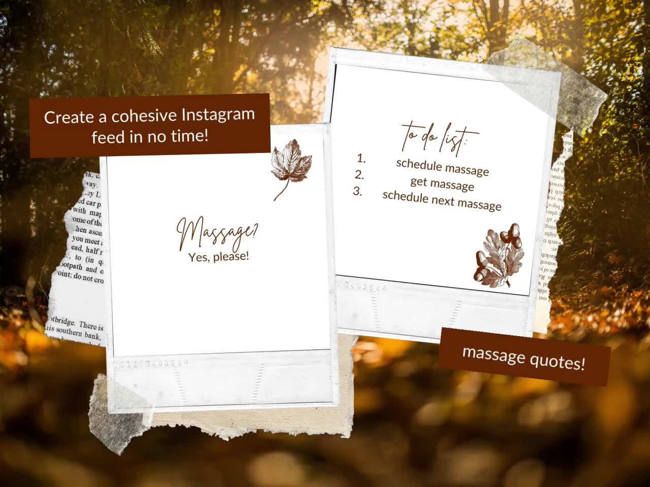 Massage Therapist Instagram Posts, 50 Fall Colors, Autumn Leaves, Massage  Therapy Quotes