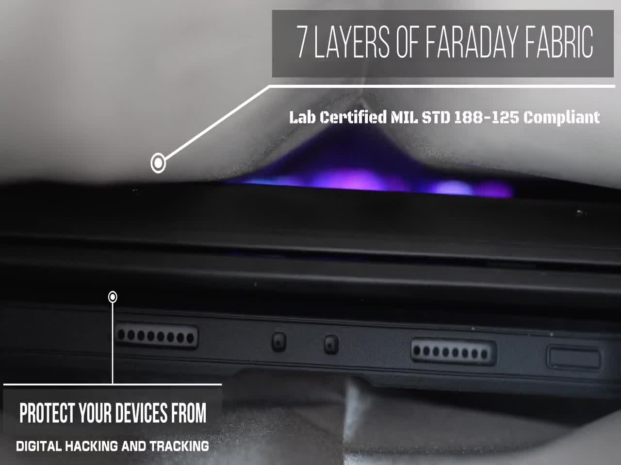 Beuteltasche EMP Solar Flare Shield Faraday Duffel Tasche Laptop