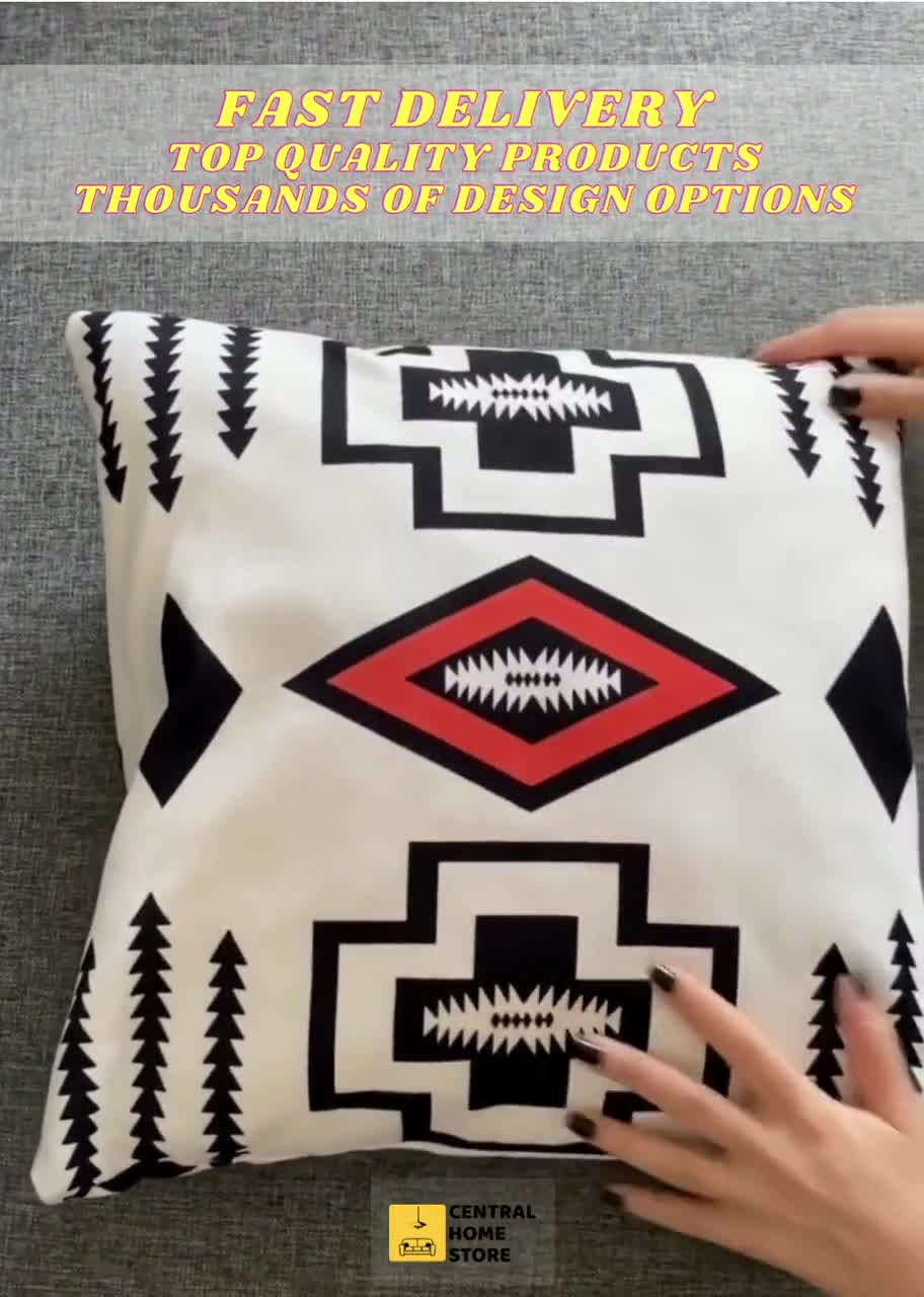 COSIBONO Fall Throw Pillow Covers Set Of 2 - Maple Leaf Faux Fur 12x20 Rust Red Farmhouse Decor - View #2