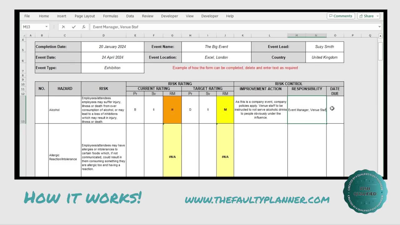 Venue Risk Assessment Template Sampletemplatess Sampletemplatess