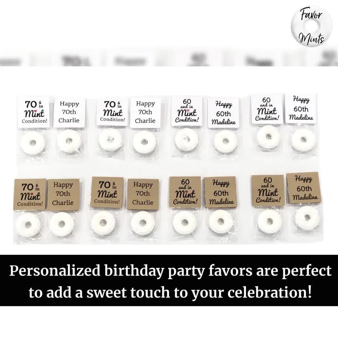 50th Birthday Party Favors - Personalized Birthday Favors - Custom Birthday  Mints - Birthday Party Ideas