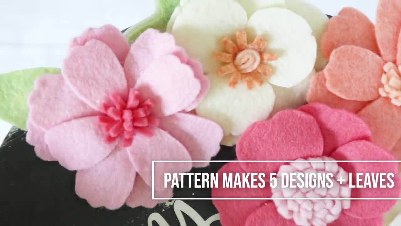 How to Make Affordable Felt Flower Embellishments - Little House Living