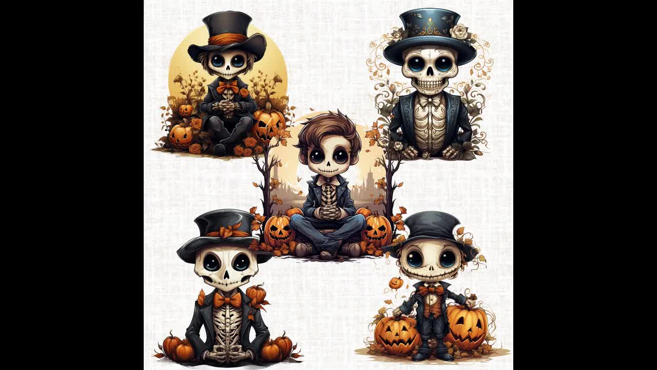 Gothic Skeleton Skull Print Halloween Leggings [45% OFF]