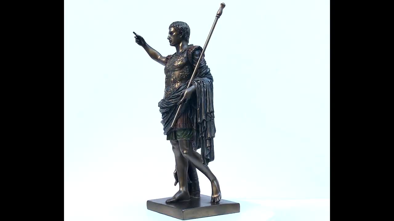 プリマポルタのアウグストゥス 高さ60cm , ローマ帝国 ファイル:Statue-Augustus.jpg - Wikipedia