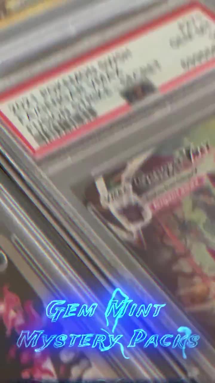 yugioh mystery gems graded cards LIMITED Yu-Gi-Oh! this box offers tremendous value that includes 1 Guranteed CGC Graded Card and 1 Booster Pack! Madness Mystery Box PSA10 Graded