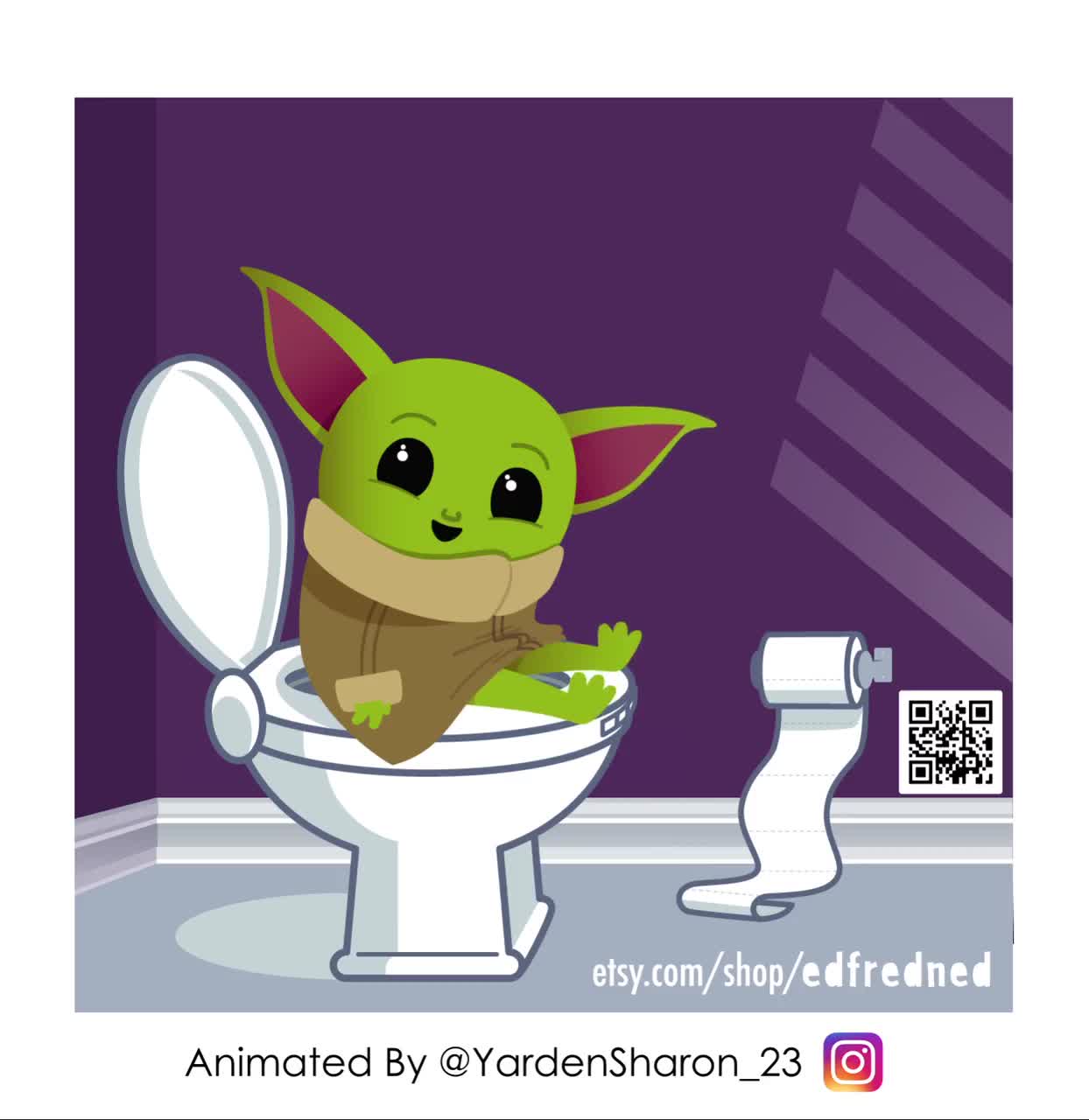 Baby Yoda Durable Sticker Wash Your Hands | Star Wars Vinyl Sticker | Water Resistant Reminder for water bottles, phones- Baby Yoda Quote video poster