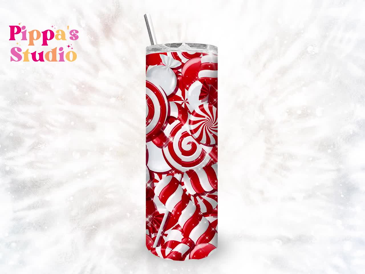 Sweet But Twisted Candy Cane Theme Tumbler, Holiday Christmas Cup