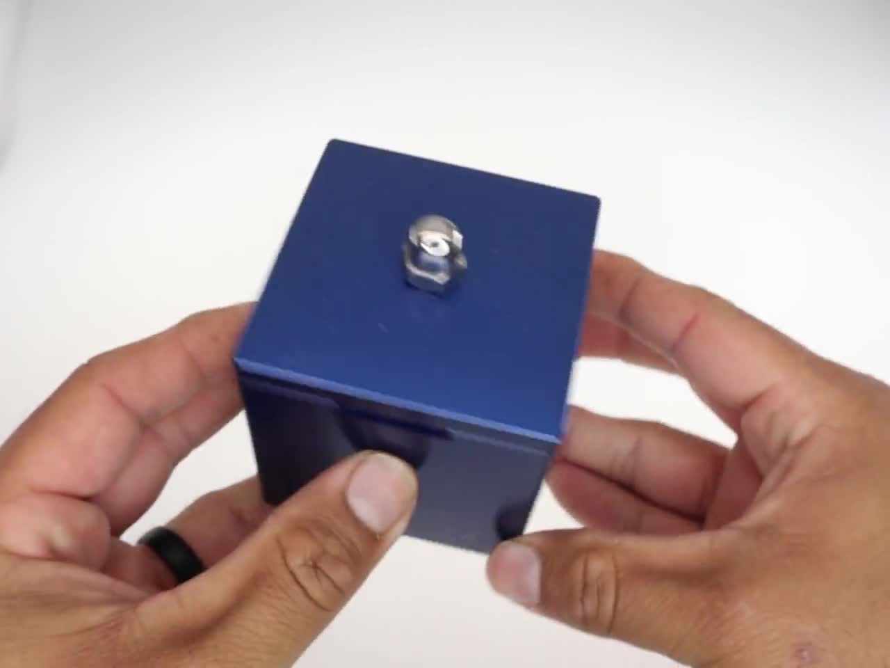 The First Box Metal Puzzle by Wil Strijbos is Made From Anodized