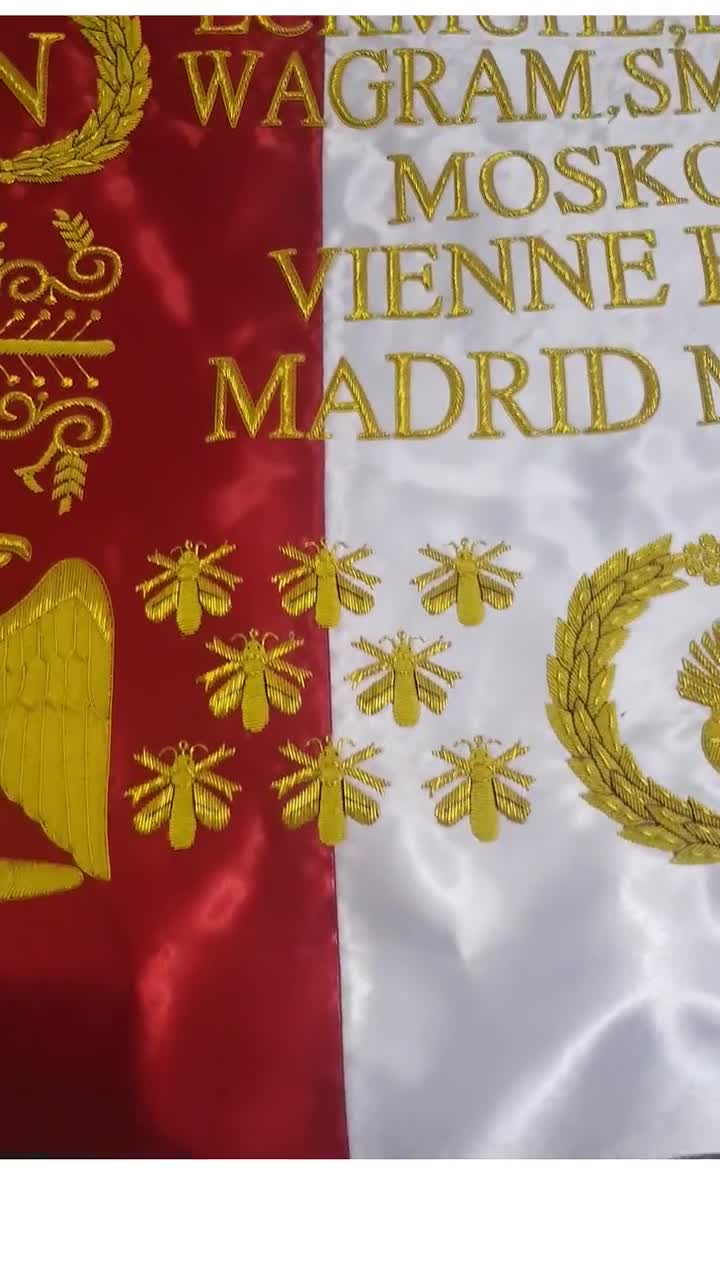 刺繍入りフランス衛兵旗レプリカ：ナポレオン1812軍旗 - Etsy 日本