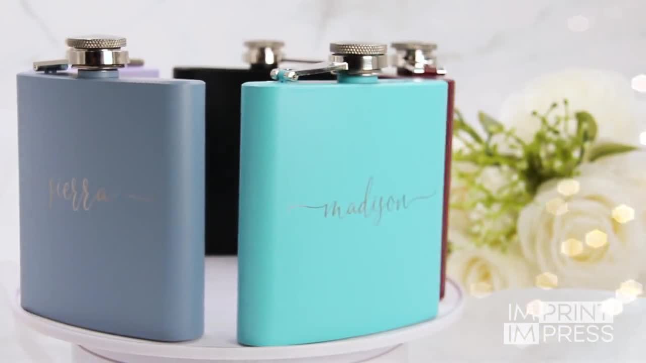 Bachelorette Flask Set- 10 Bride Tribe Disposable Flasks and 2 Bride to Be  Flask