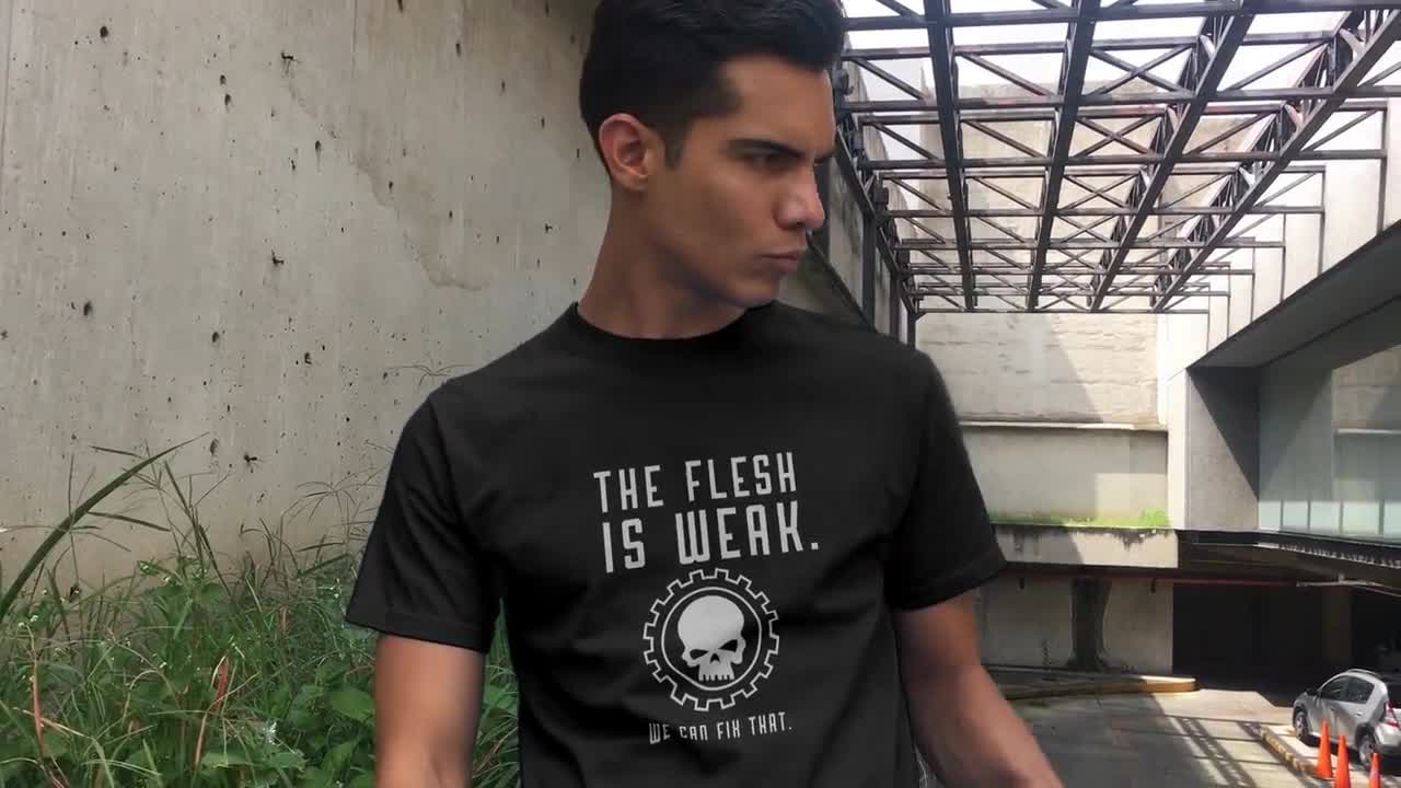 Ad Mech Tshirt The Flesh is Weak AoS Tshirt RPG Shirt