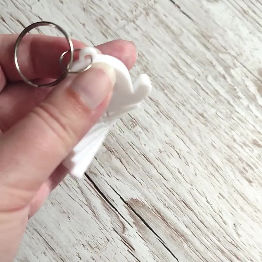 Flexi Ghost STL ハロウィンキーホルダー - 3Dプリントファイル