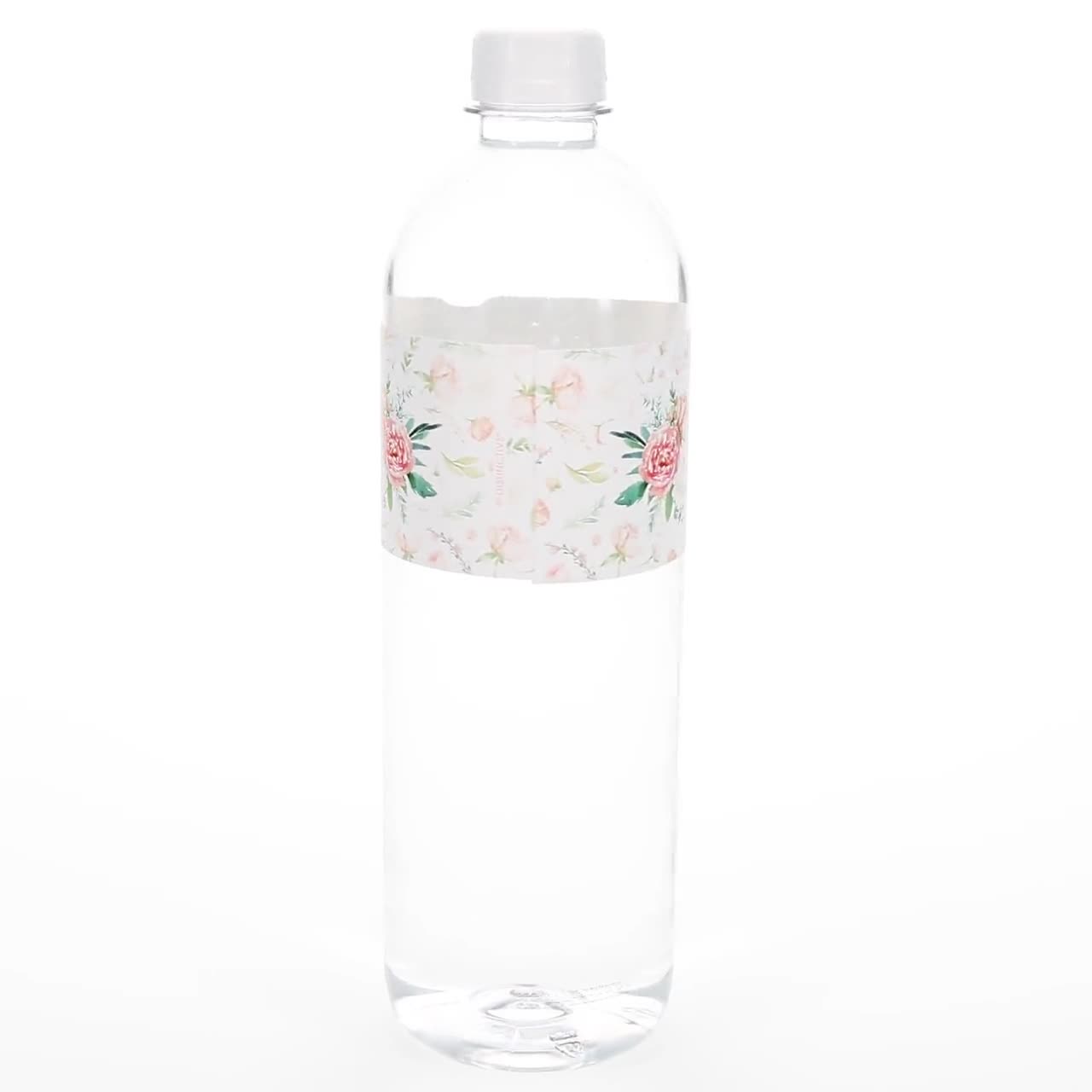 New Greenery Oh Baby Gender Neutral Waterproof Water Bottle Labels 24 Pack  8x2
