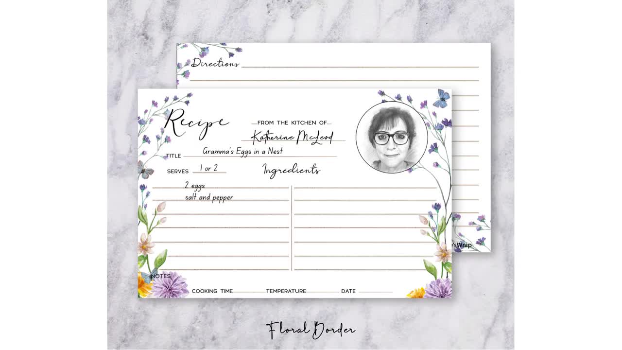 Personalized Recipe Cards – The Write Choice