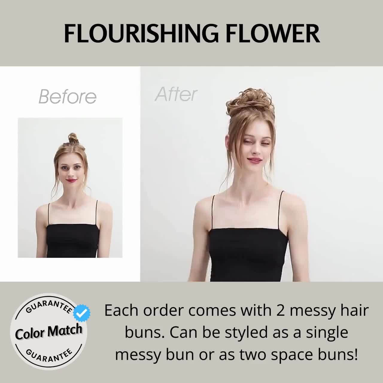 Messy Hair Bun Extension, Messy Bun Hair Piece, Hair Updo