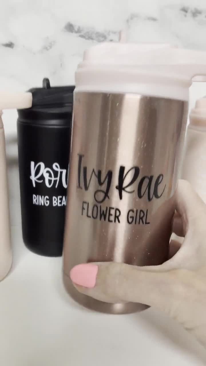 Flower Girl Gift Flower Girl Tumbler - Personalized Sippy Cup for Little  Girls Toddler Cup Flower Girl Water Bottle (EB3158GFL)