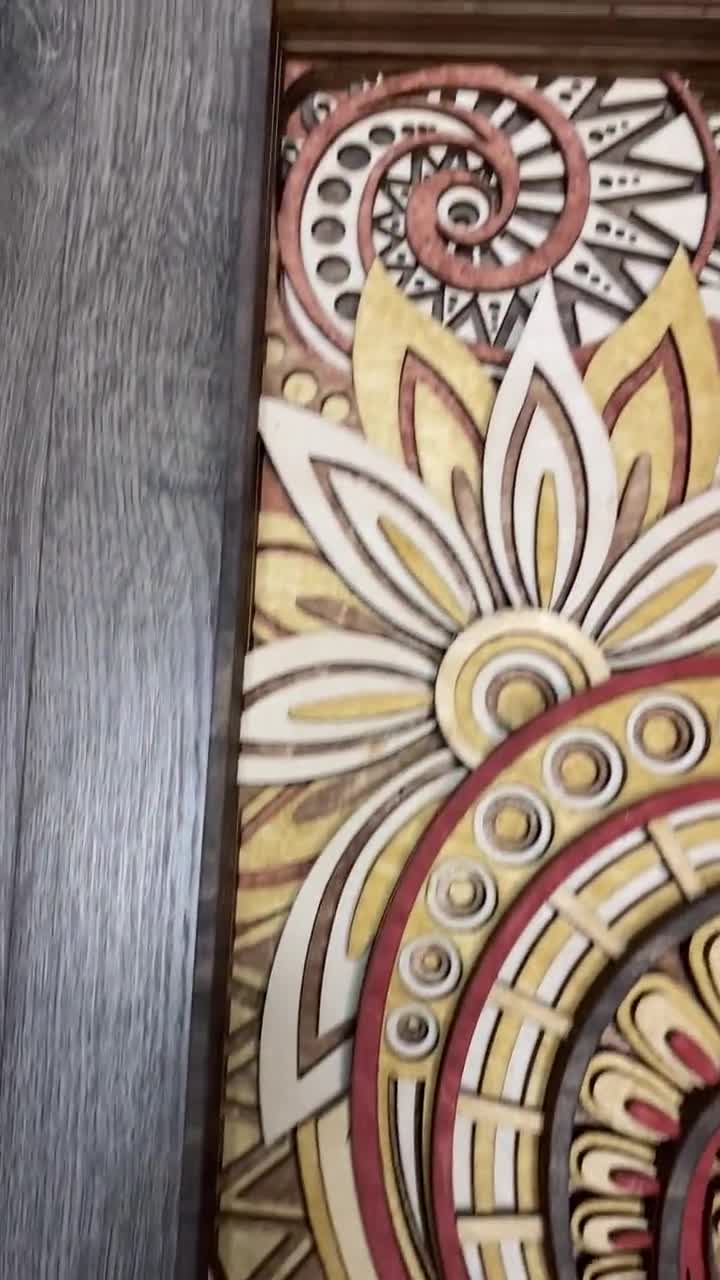 Flower Jungle - Wood Art | Handcrafted Art | Uncommon Art