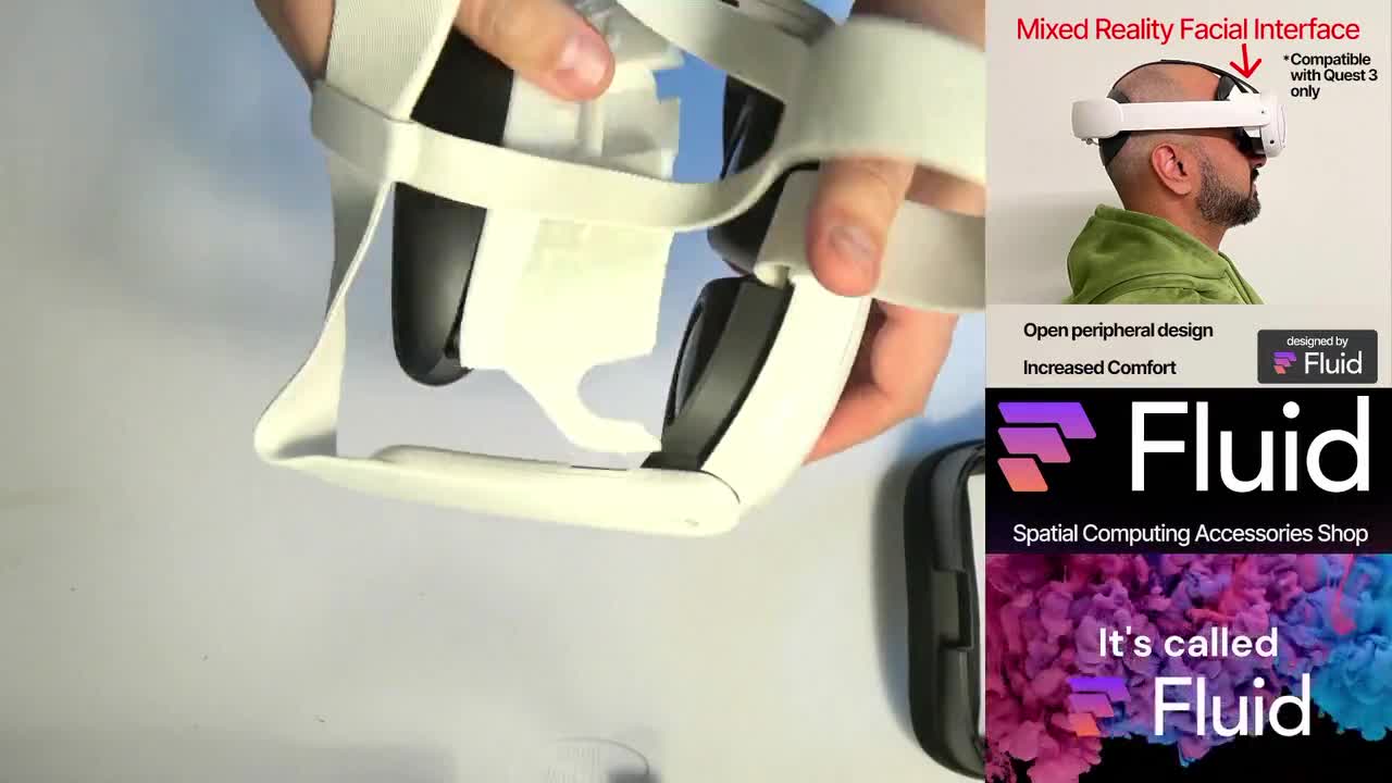 The Fluid Mixed Reality Facial Interface that makes the Quest 3 as  comfortable as the Quest Pro. : r/OculusQuest