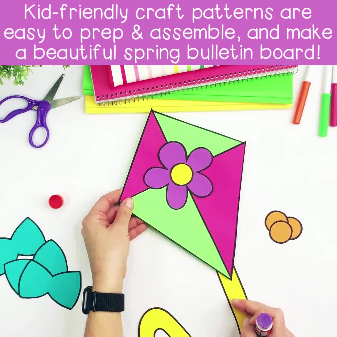 Kite Craft for Kids Spring Activities Build a Kite Cut and Paste