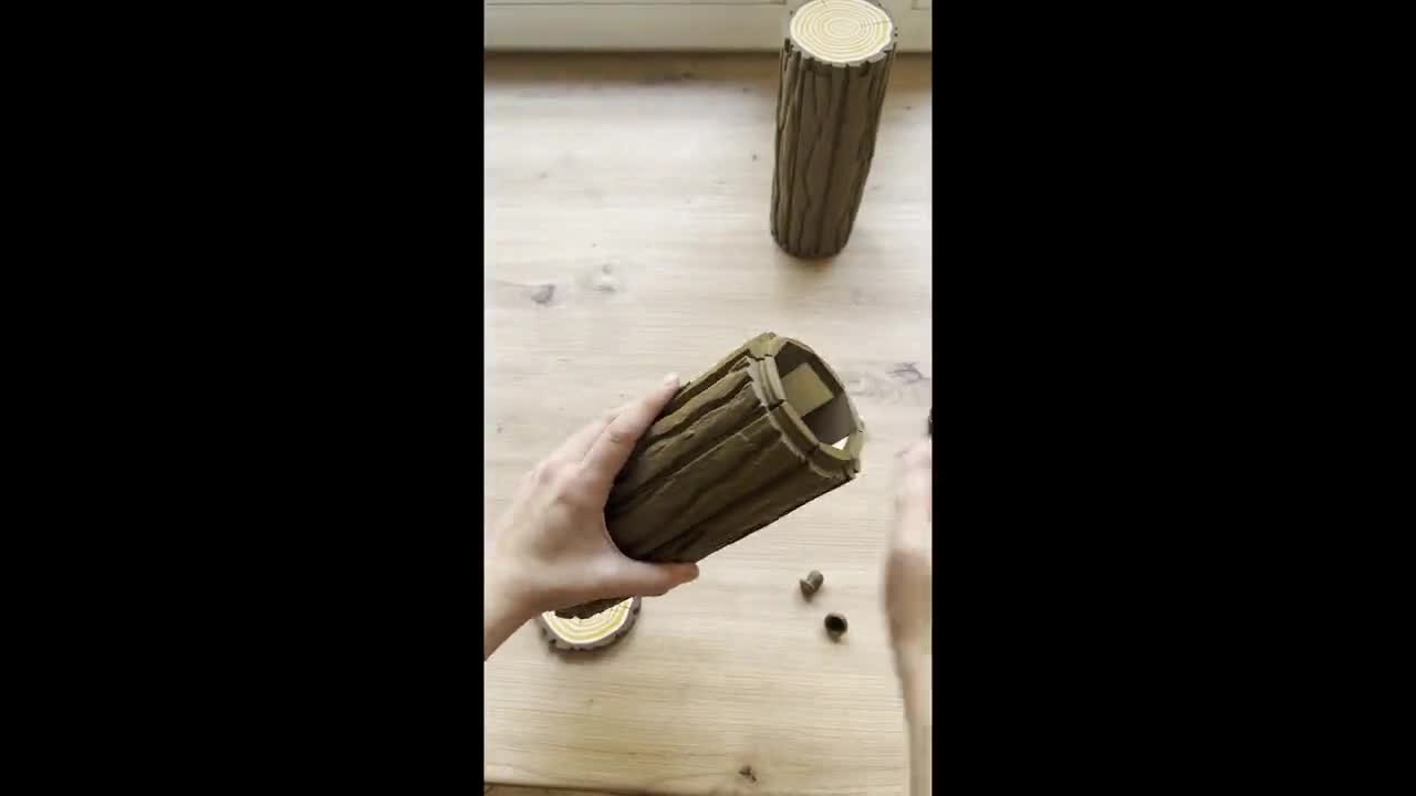 3D Printed Forest Chess Set | Board Chess Checkers Game Gift | Mushroom Woodland Decor video poster