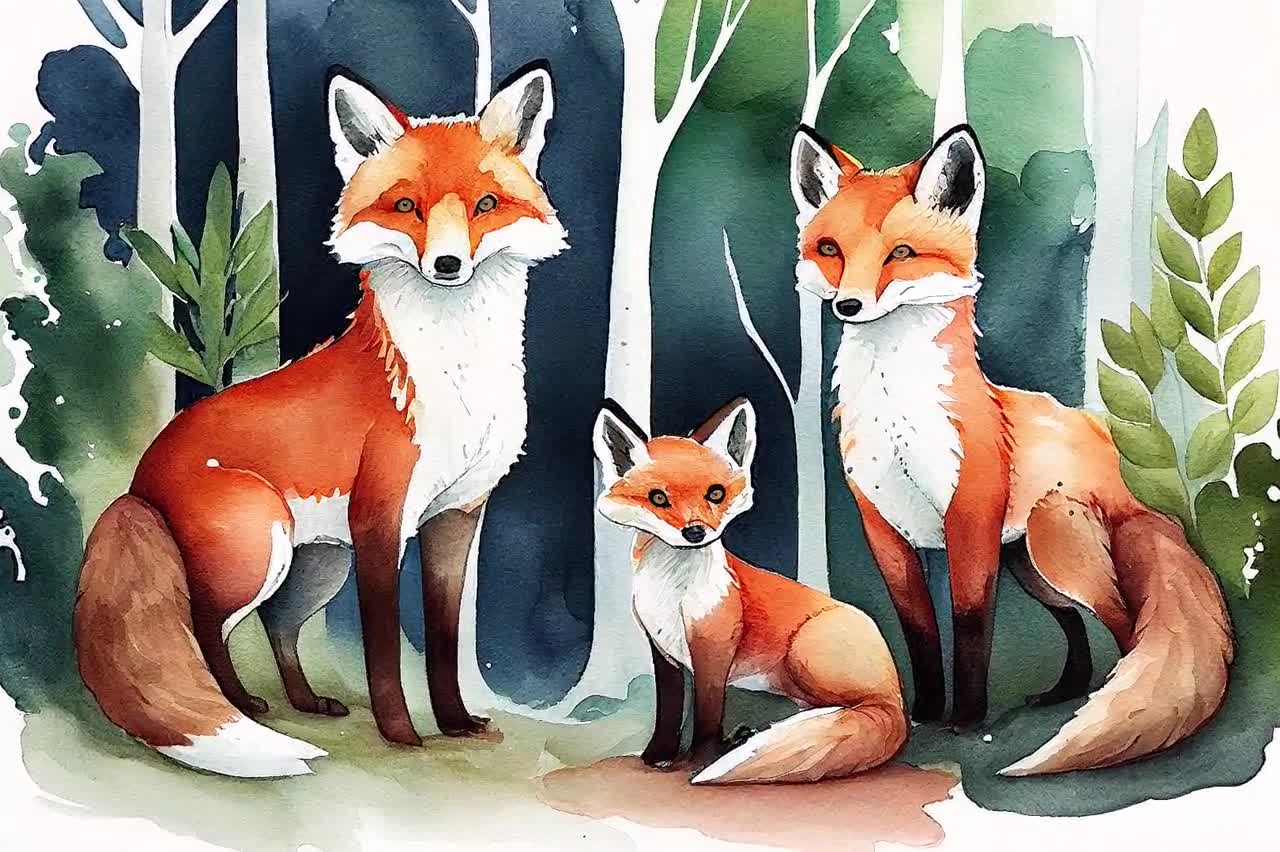 Forest Critters Fox Deer and Owl Watercolor Painting for Beginners Easy Art  Painting Mini Kit DIY — Pink Puddle Studio