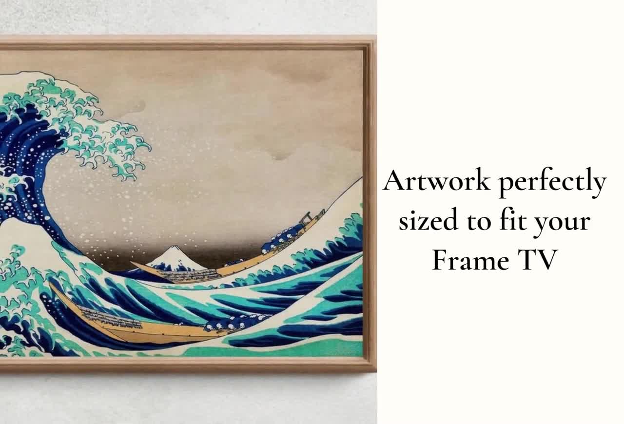 Samsung Frame TV Art 4K Great Wave off Kanagawa Japanese