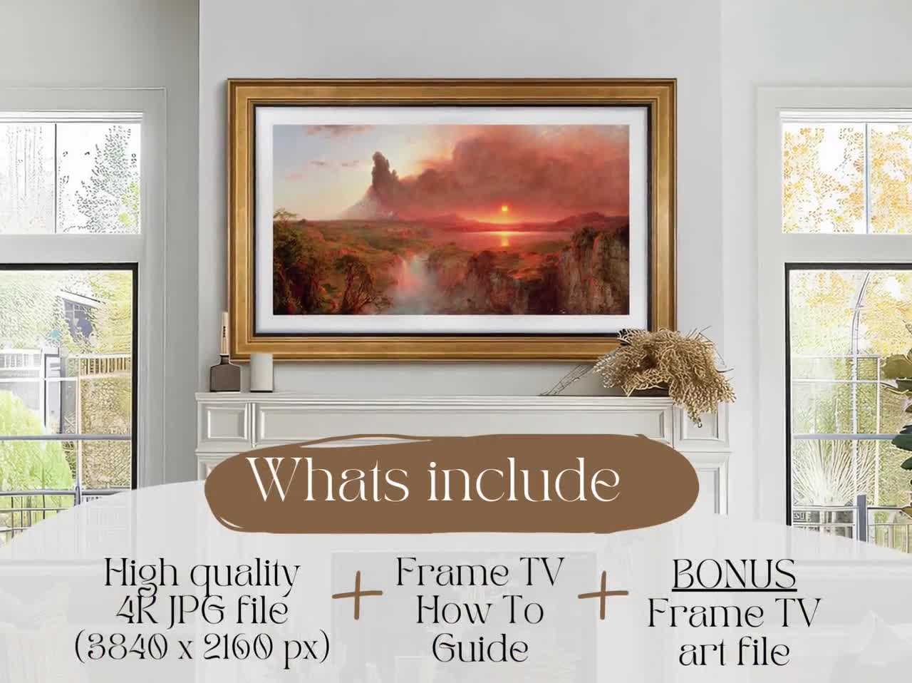 Frame TV Art | Landscape Oil Painting on Canvas: "Cotopaxi" | Home Decor & Fine Wall Art | Digital Download + BONUS | CanvasTV video poster