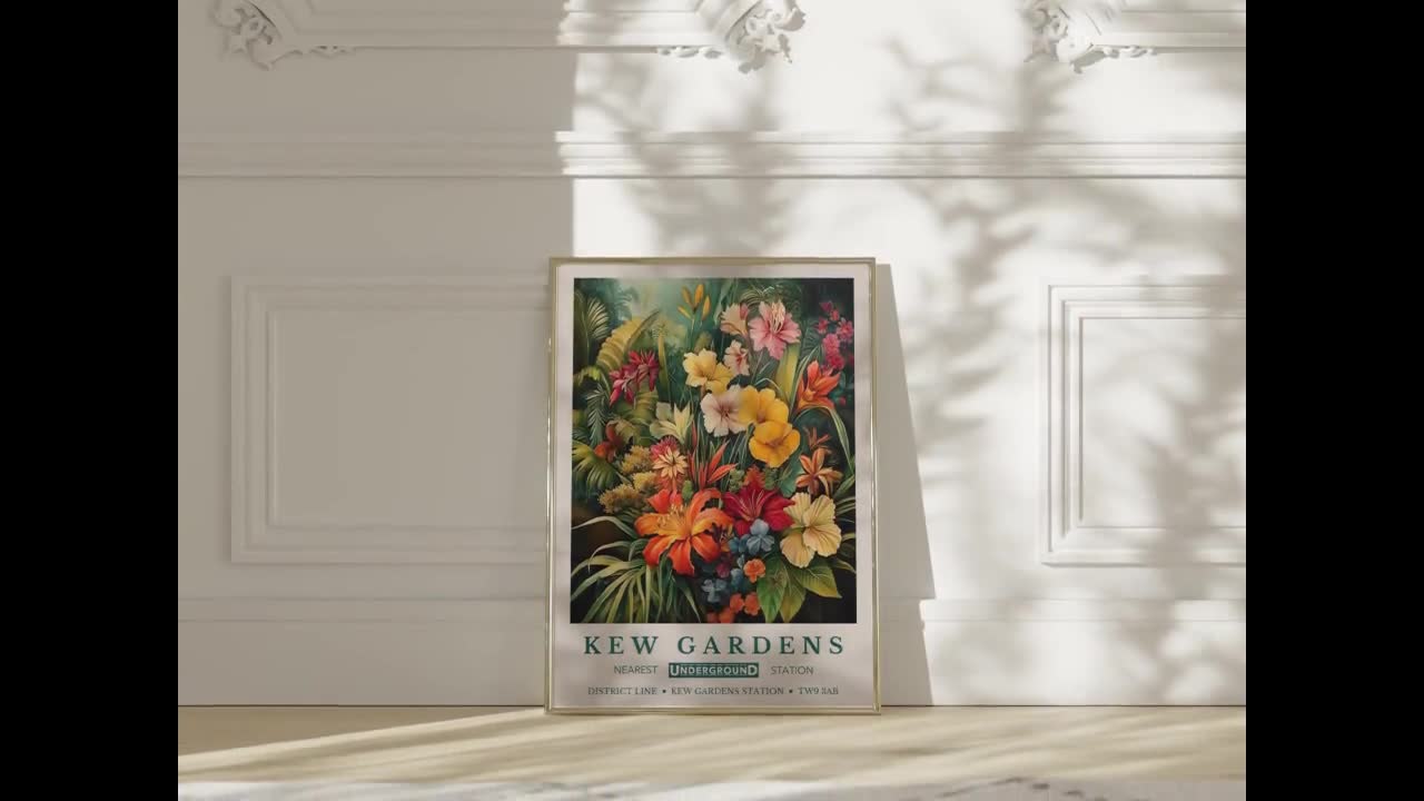 William Morris Print, Kew Gardens Print, Botanical Gardens Print