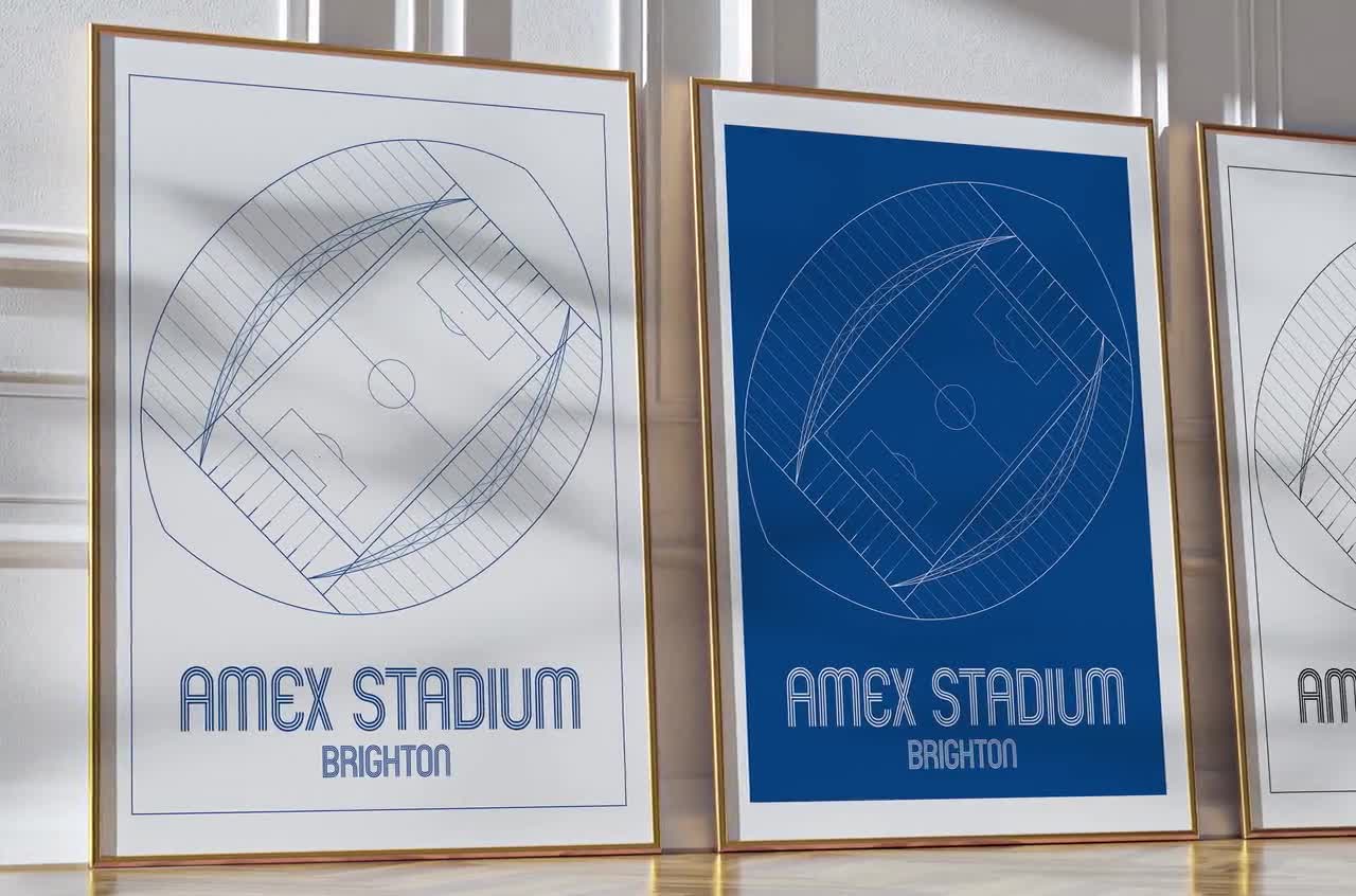 Amex Stadium Print: Brighton and Hove Albion, Contemporary Gloss